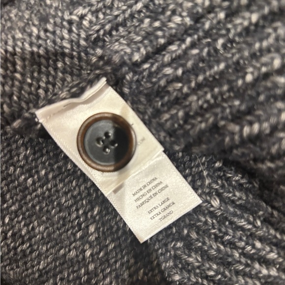 Rails men’s three button grey marled sweater size xl - Picture 5 of 6